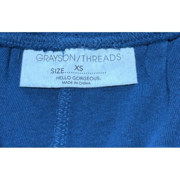 Grayson Threads Women's Size XS Blue Mermaid Surf Shop Fleece Shorts - Picture 3 of 7